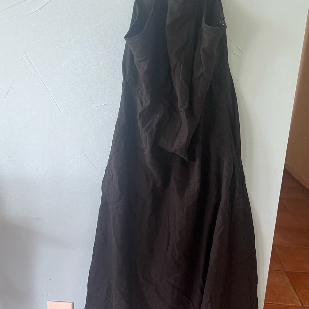 Anthropologie Black Maxi Halter Dress Size 6 - Picture 2 of 16